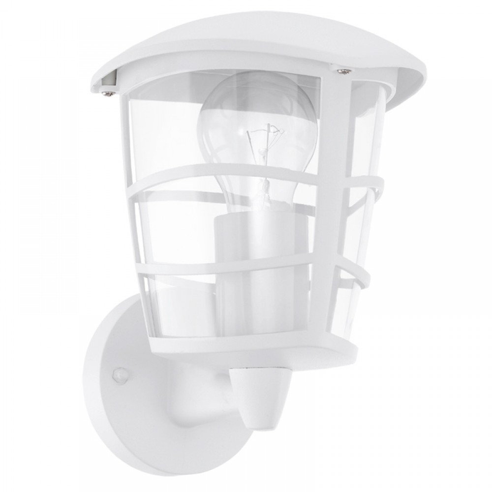 Lamparas Eglo Aplique Exterior Blanco Aloria 93094