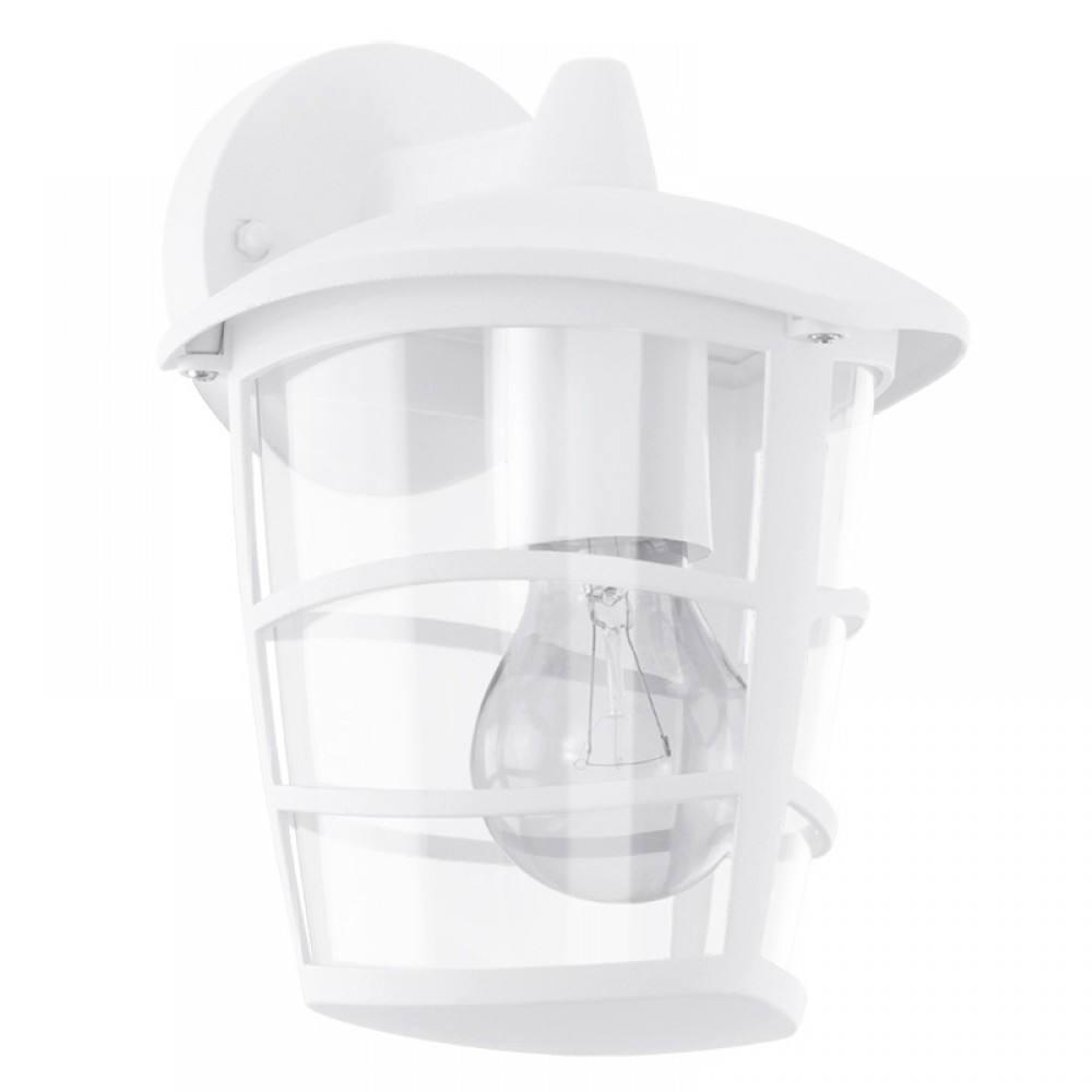 Lamparas Eglo Aplique Exterior Blanco Aloria 93095