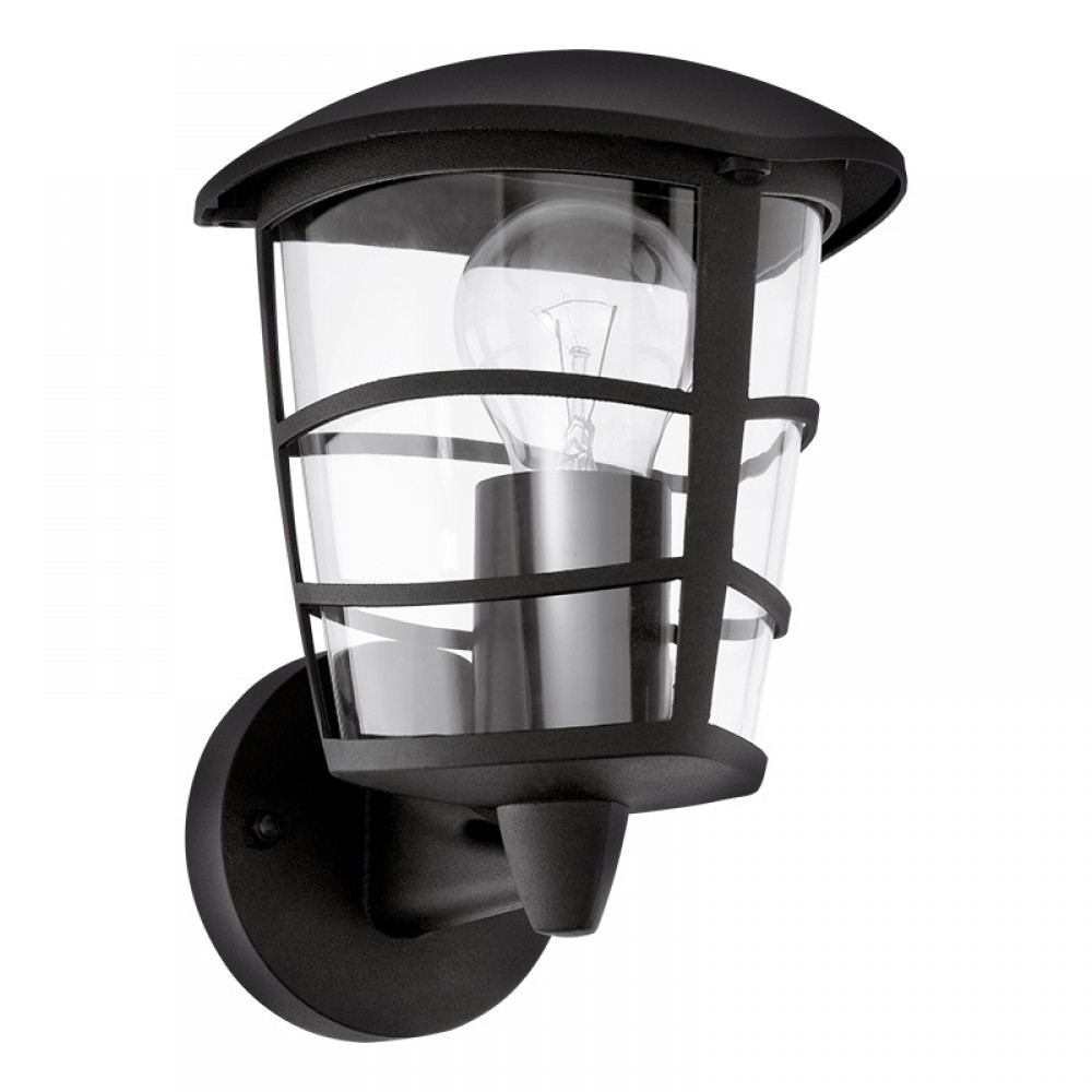 Lamparas Eglo Aplique Exterior Negro Aloria 93097