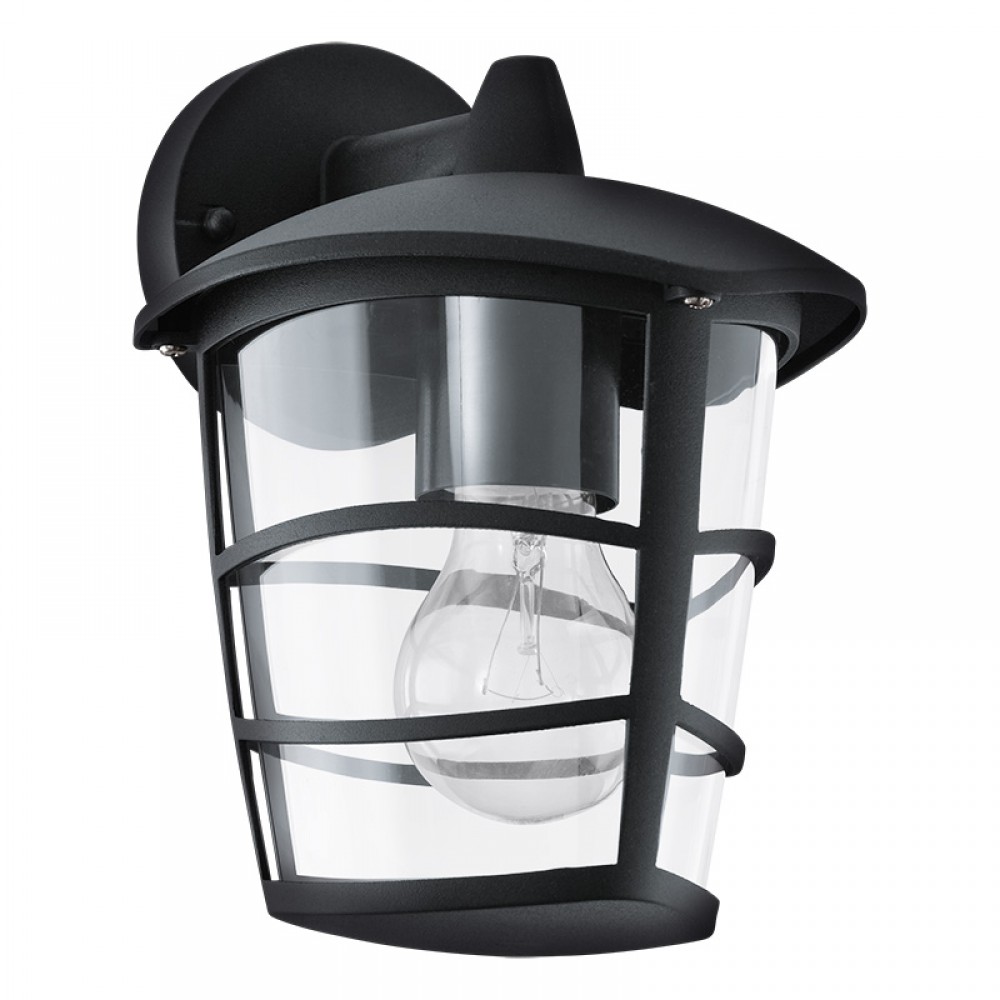 Lamparas Eglo Aplique Exterior Negro Aloria 93098