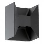 Lamparas Eglo Aplique Led Exterior Antracita Morino 93319