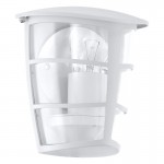 Lamparas Eglo Aplique Exterior Blanco Aloria 93403