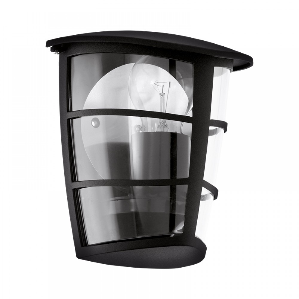 Lamparas Eglo Aplique Exterior Negro Aloria 93407
