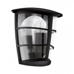 Lamparas Eglo Aplique Exterior Negro Aloria 93407