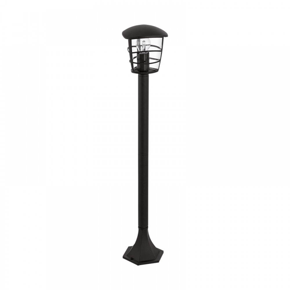 Lamparas Eglo Pedestal Exterior Negro Aloria 93408