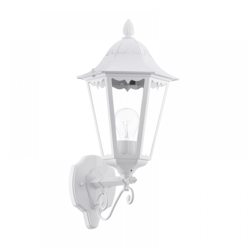 Lamparas Eglo Aplique Exterior Blanco Navedo 93446