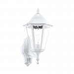 Lamparas Eglo Aplique Exterior Blanco Sensor Navedo 93447