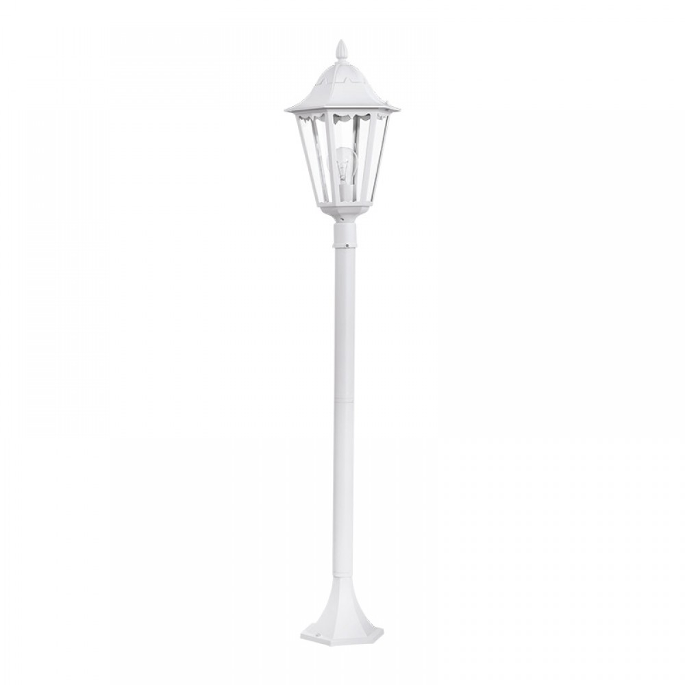 Lamparas Eglo Pedestal Exterior Blanco Navedo 93452