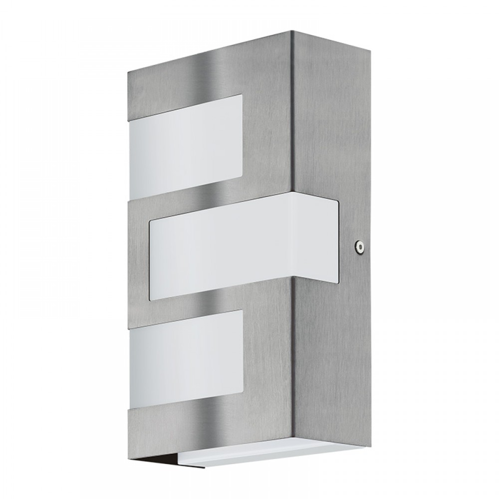 Lamparas Eglo Aplique Led Exterior Acero Ralora 94086