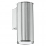 Lamparas Eglo Aplique Led Exterior Acero Riga 94106