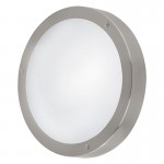 Lamparas Eglo Plafon Led Exterior Acero Vento 1 94121