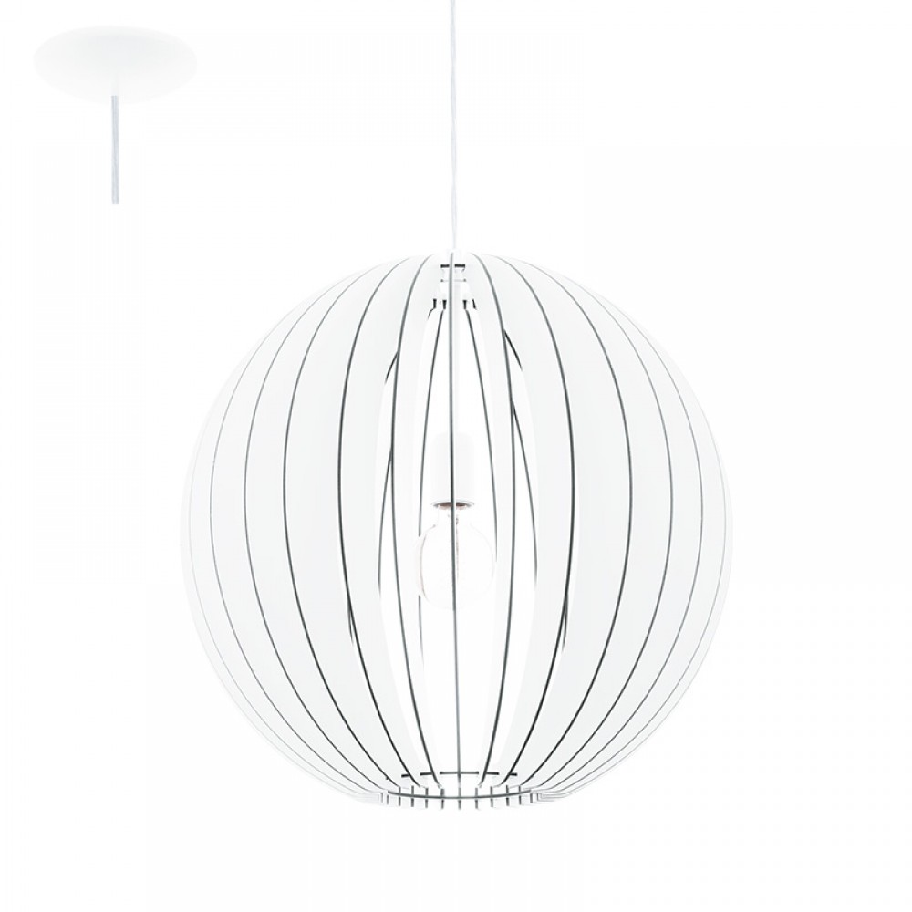 Lamparas Eglo Colgante Madera Cossano E27 1 Luz 94439