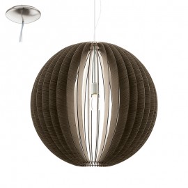 Lamparas Eglo Colgante Madera Cossano E27 1 Luz 94637