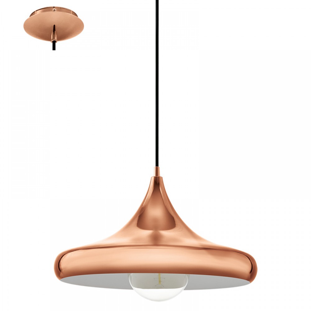 Lamparas Eglo Colgante Vintage Coretto 2 Cobre 94742
