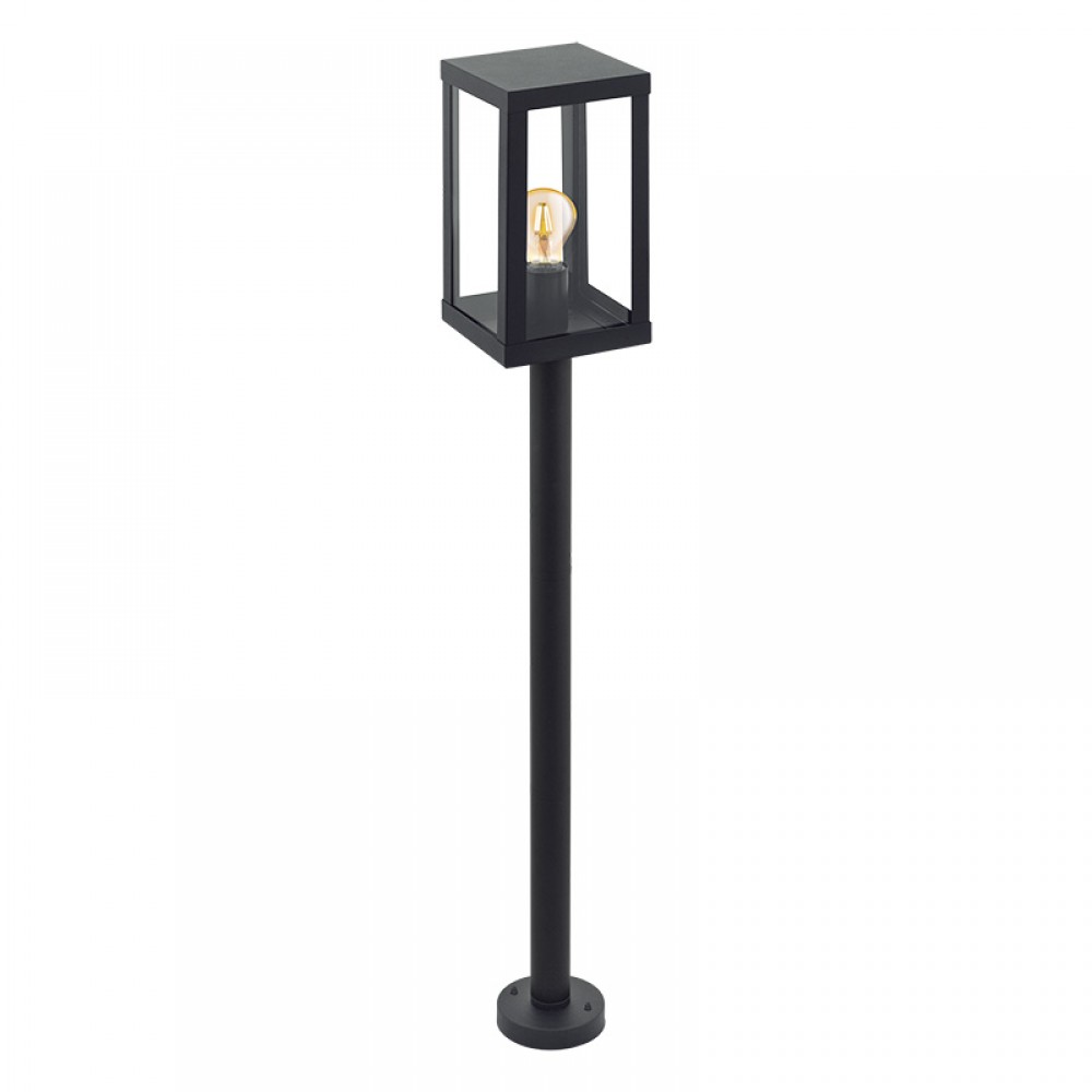 Lamparas Eglo Pedestal Esterior Negro Alamonte 1 94833