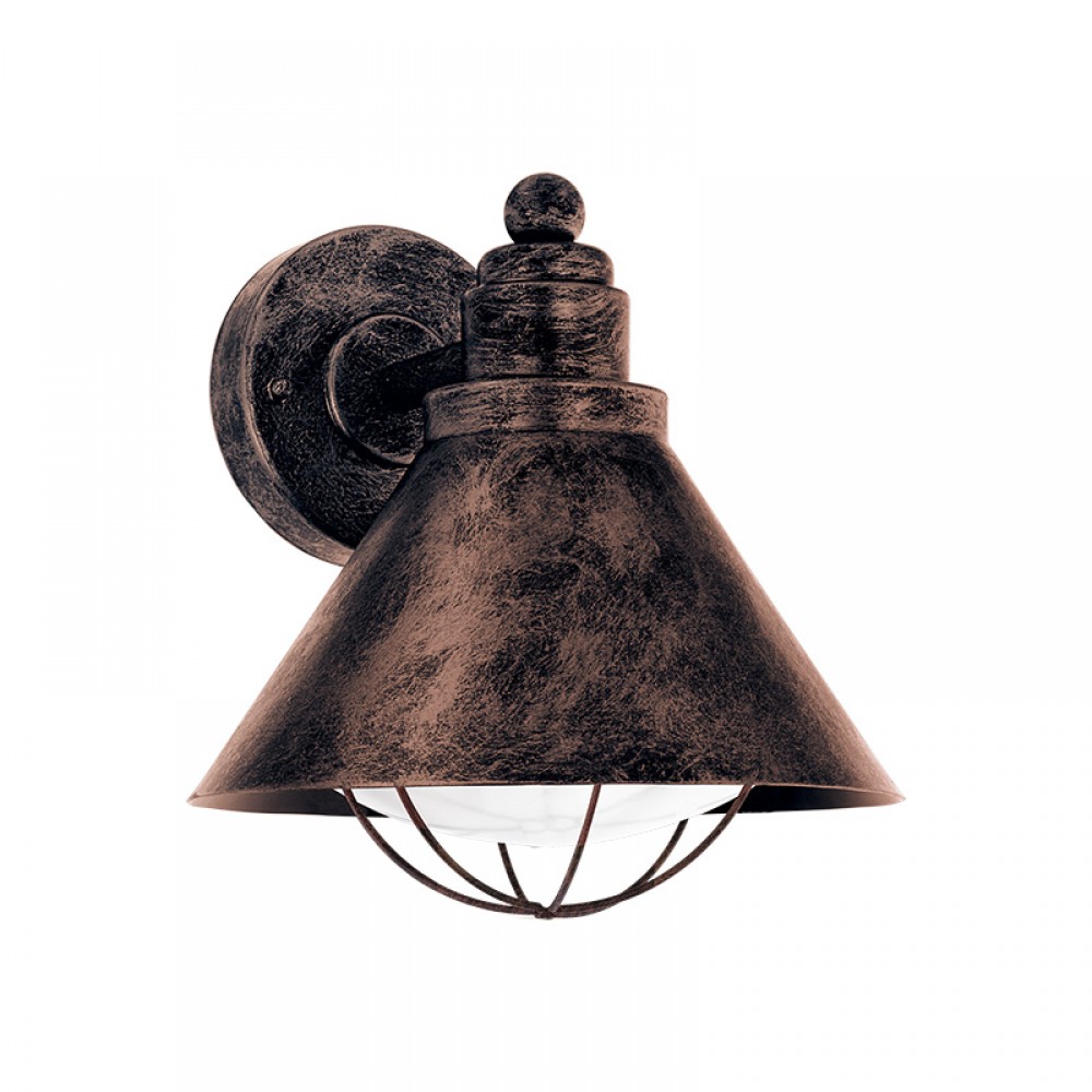 Lamparas Eglo Aplique Exterior Oxido Barrosela 94858