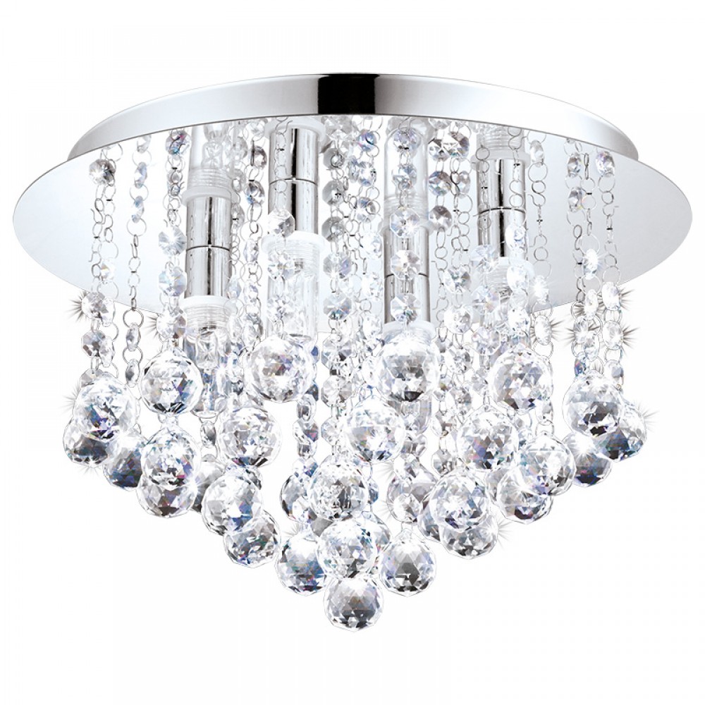 Lamparas Eglo Plafon Cristal Almonte 94878