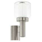 Lamparas Eglo Aplique Led Exterior Acero Poliento 95016