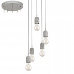 Lamparas Eglo Colgante Silvares E27 5 Luces 95524