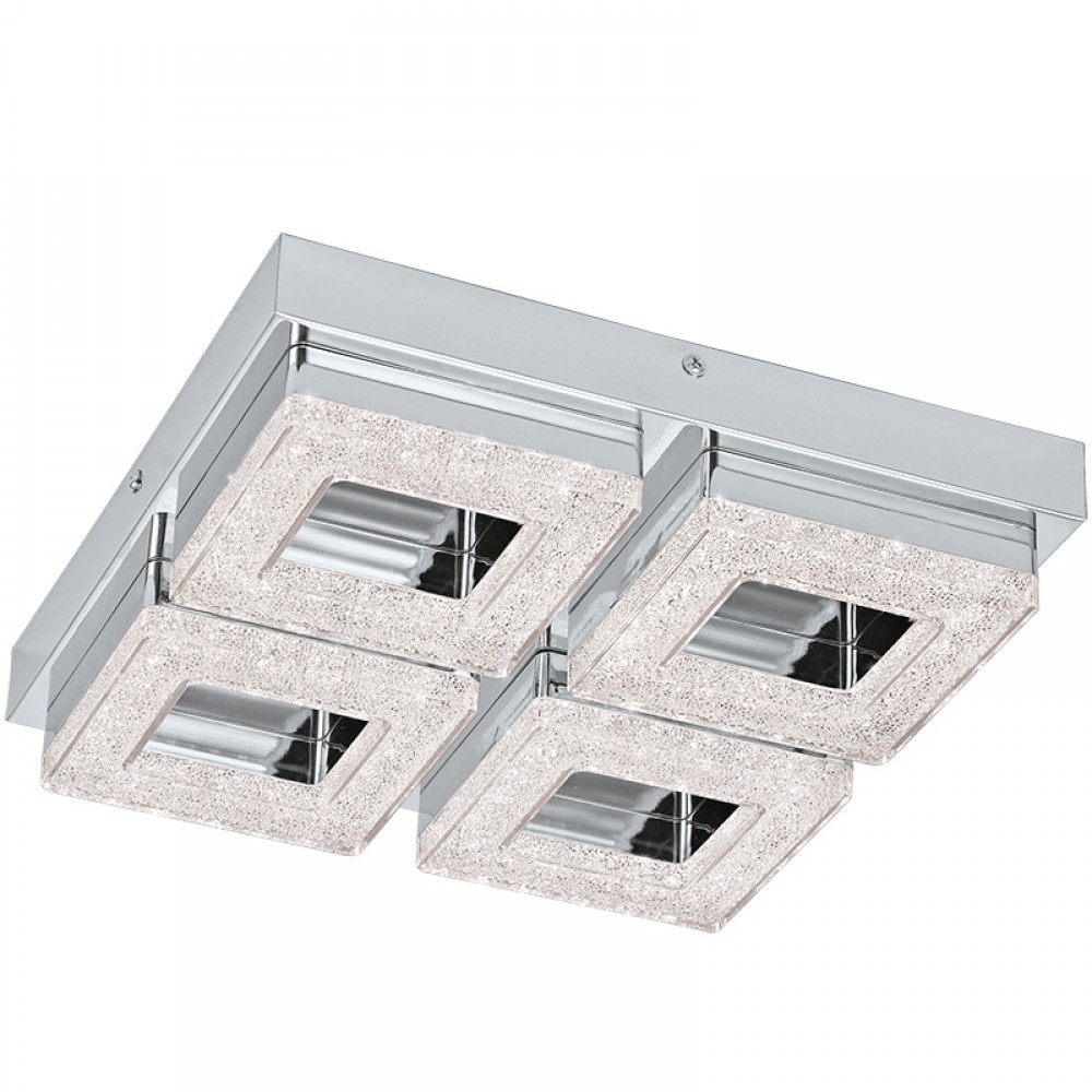 Lamparas Eglo Plafon Fradelo Led 4X4W 95657