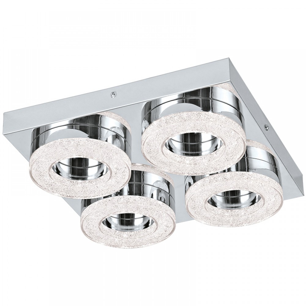 Lamparas Eglo Plafon Fradelo Led 4X4W 95664