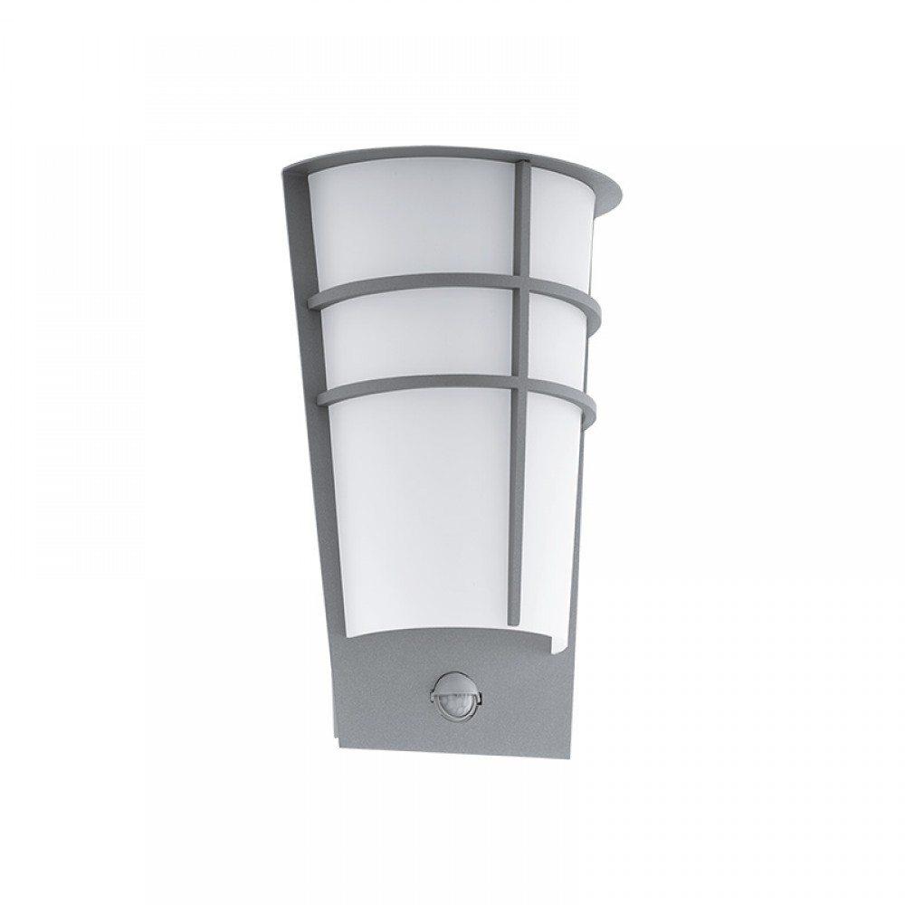 Lamparas Eglo Aplique Led Exterior Gris Sensor Breganzo 1 96017