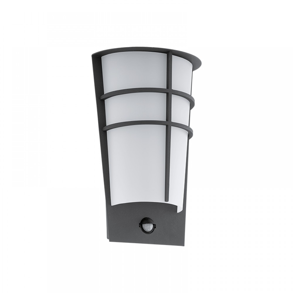 Lamparas Eglo Aplique Led Exterior Antracita Sensor Breganzo 1 96018