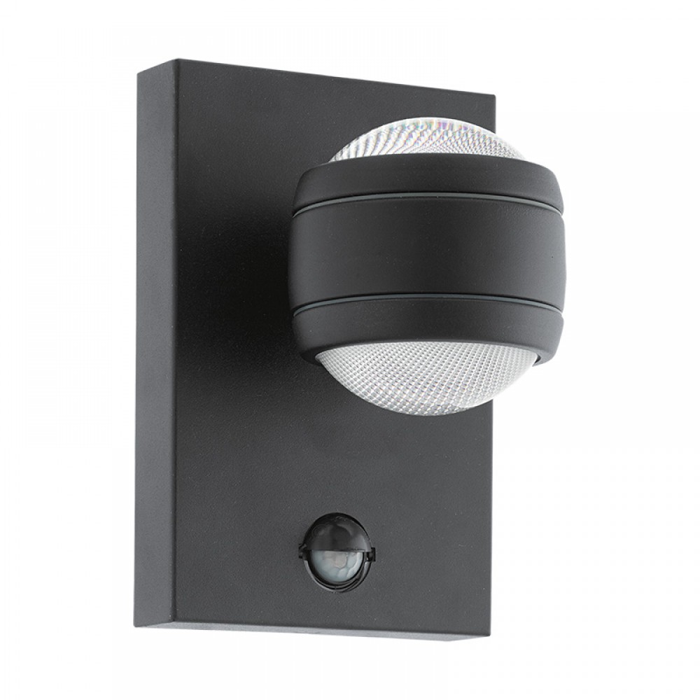 Lamparas Eglo Aplique Led Exterior Antracita Sensor Sesimba 1 96021