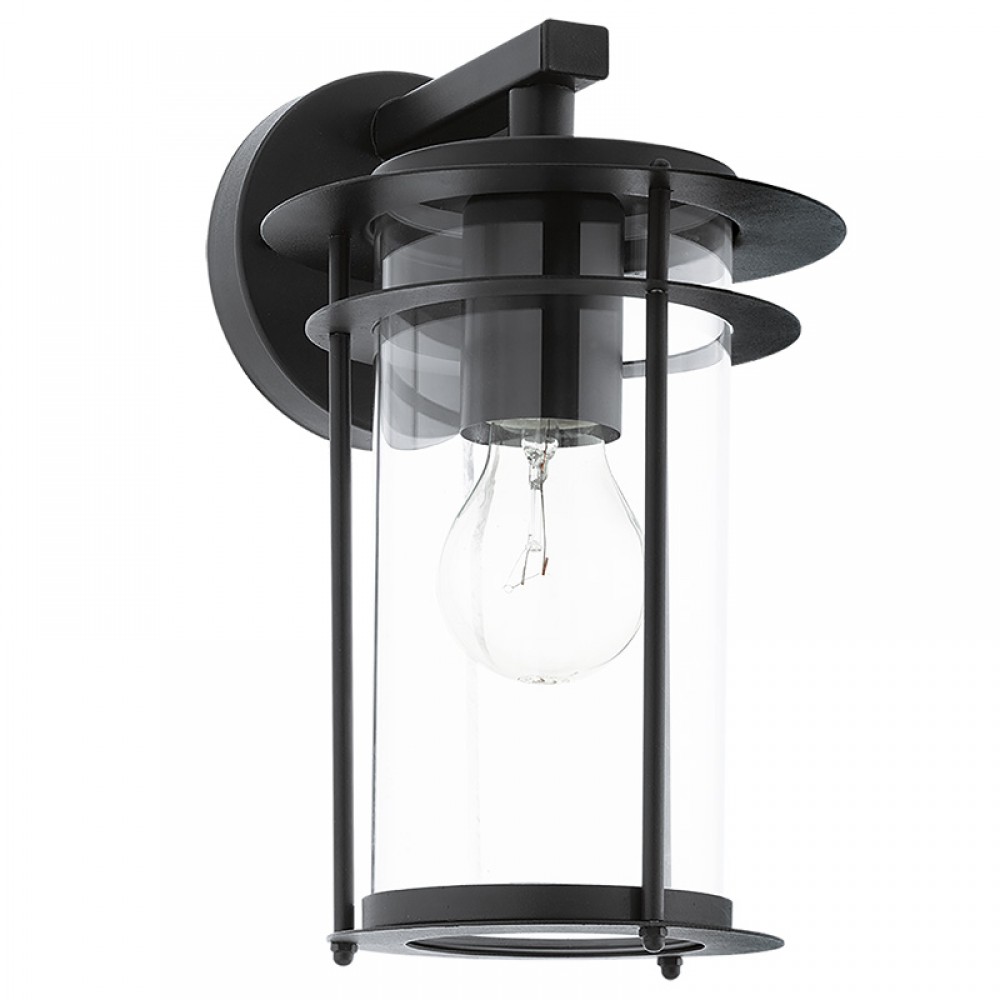 Lamparas Eglo Aplique Exterior Negro Valdeo 96239