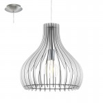 Lamparas Eglo Colgante Madera Tindori E27 1 Luz 96257