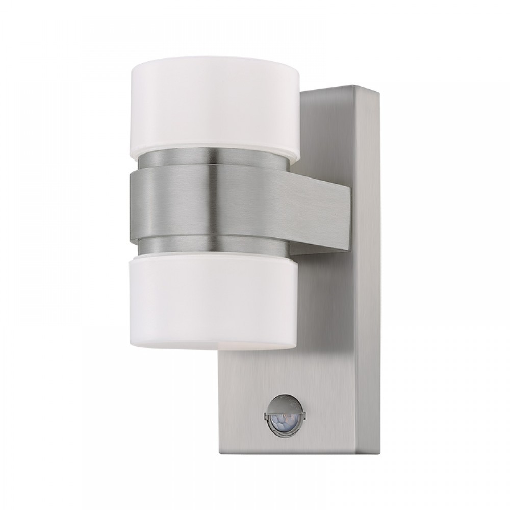 Lamparas Eglo Aplique Led Exterior Gris Sensor Atollari 96277