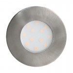 Lamparas Eglo Empotrable Led Ip44 Niquel 6W Pineda-Ip 96415