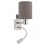 Lamparas Eglo Aplique Pasteri E27 1 Luz 96481