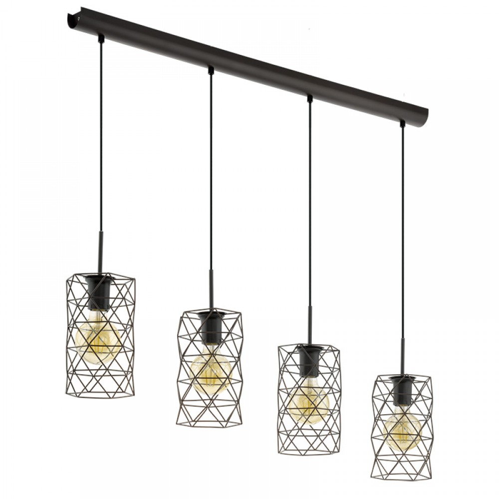 Lamparas Eglo Colgante Estevau E27 4 Luces 97066