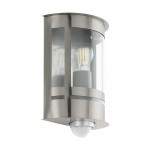 Lamparas Eglo Aplique Led Exterior Acero Sensor Tribano 97284
