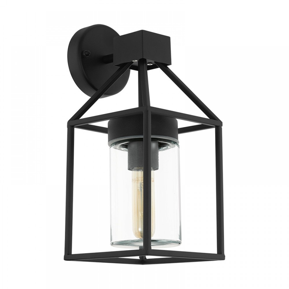Lamparas Eglo Aplique Exterior Negro Trecate 97296