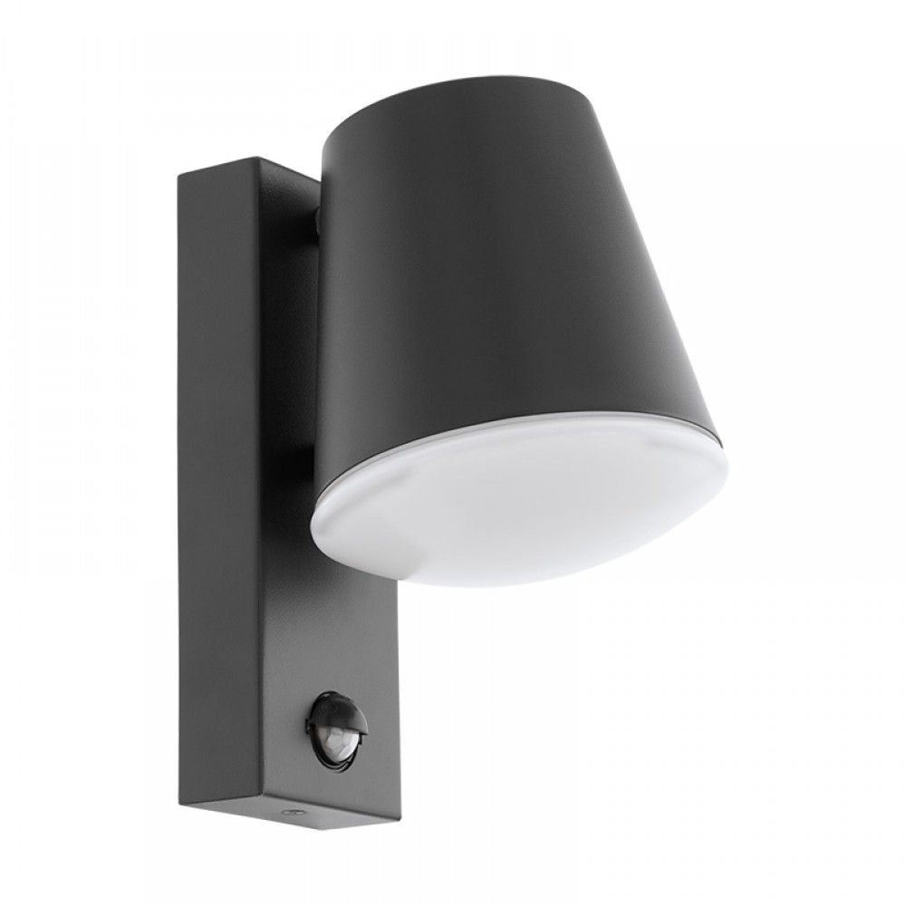 Lamparas Eglo Aplique Led Exterior Antracita Sensor Caldiero 97451
