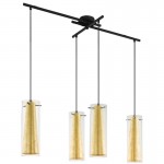 Lamparas Eglo Colgante Pinto Gold E27 4 Luces 97653