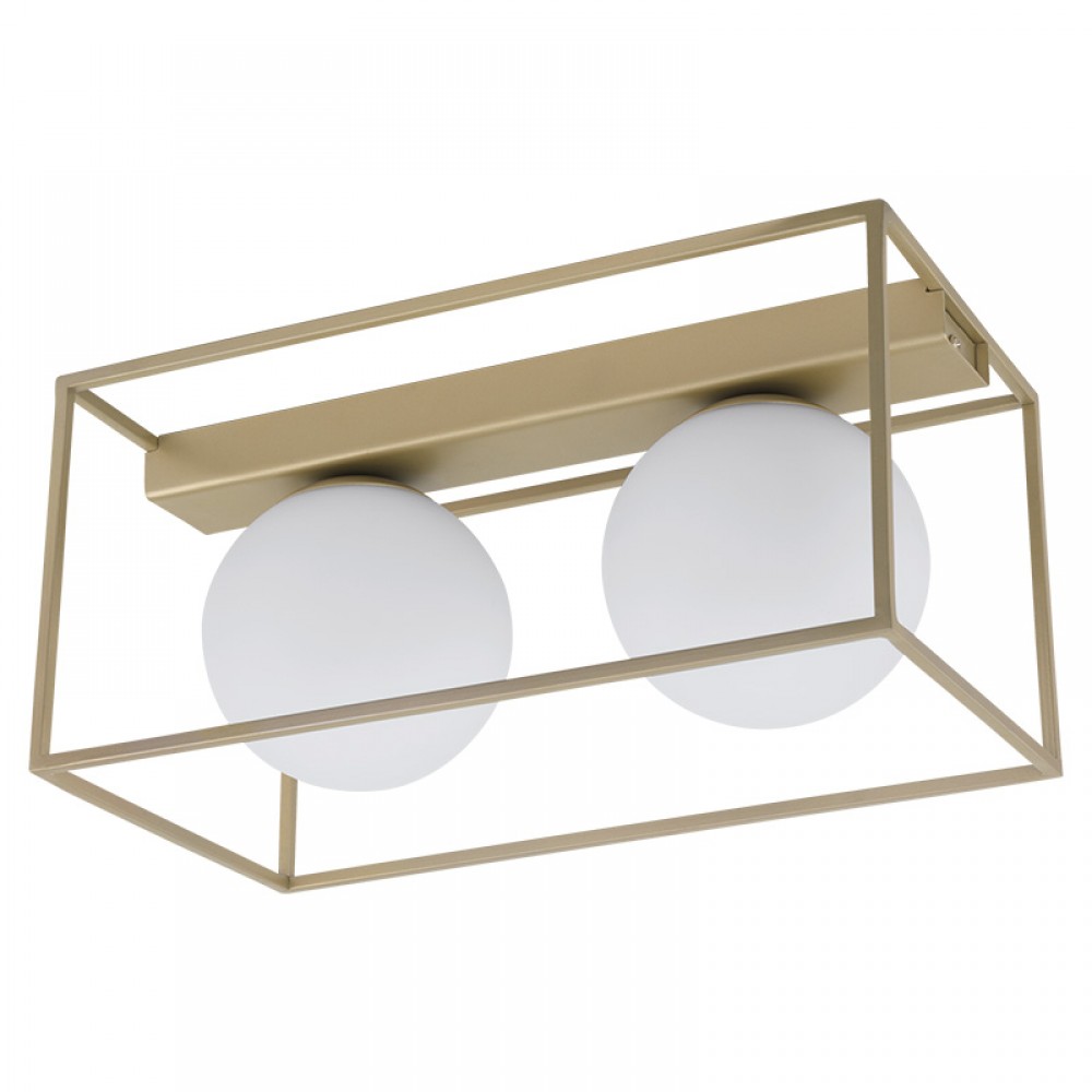 Lamparas Eglo Plafon Vallaspra E14 2 Luces 97792