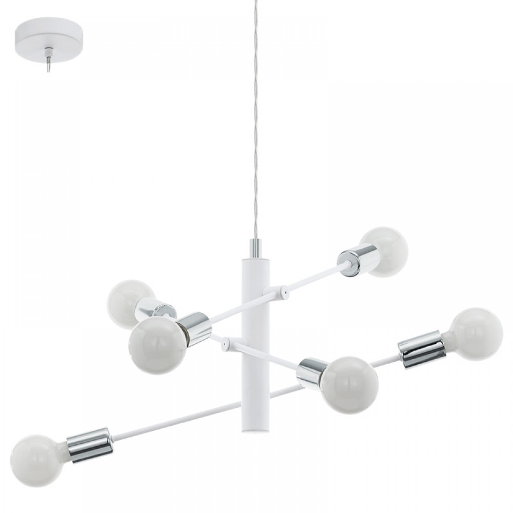 Lamparas Eglo Colgante Gradoli E27 6 Luces 98016