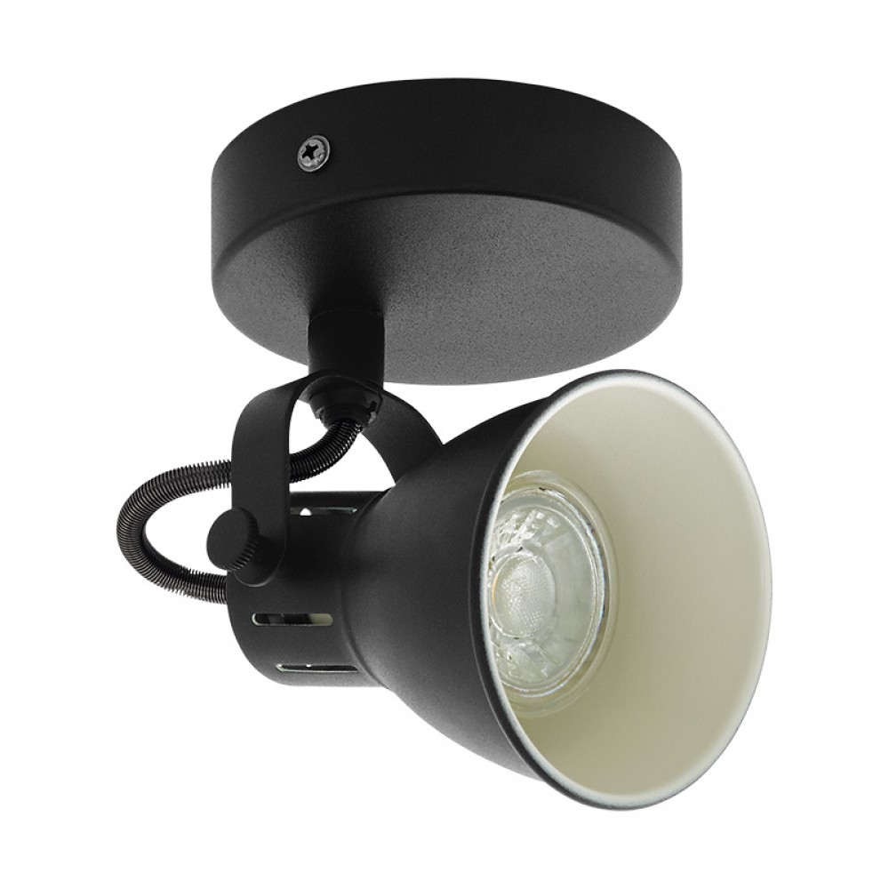 Lamparas Eglo Foco 1 Led Negro Seras 1 98397