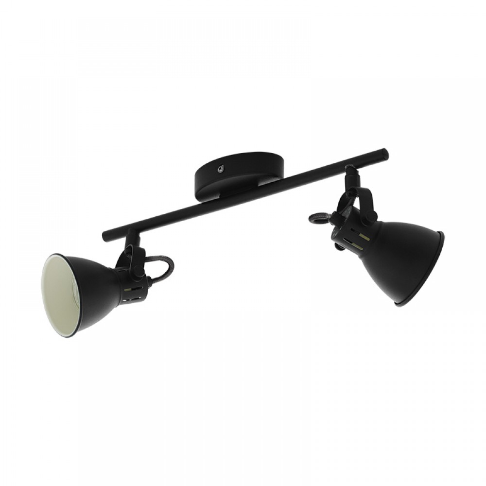 Lamparas Eglo Foco 2 Led Negro Seras 1 98398