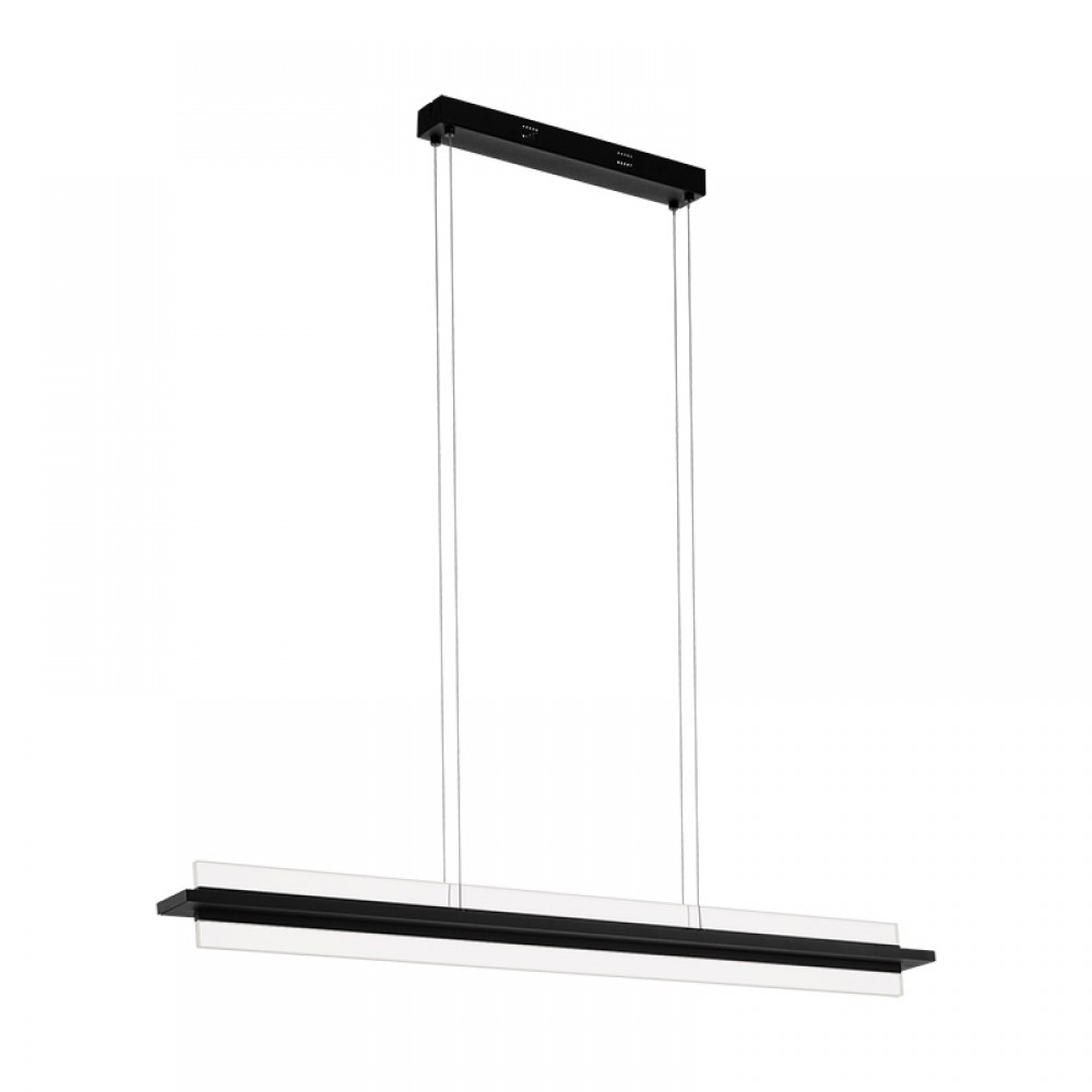 Lamparas Eglo Lampara Lineal Negro Spadafora 98495