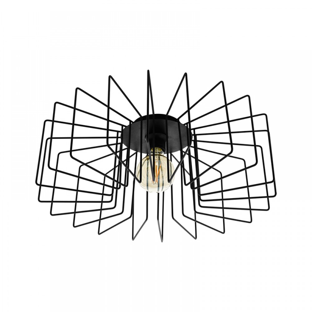 Lamparas Eglo Plafon Negro Tremedal 98507