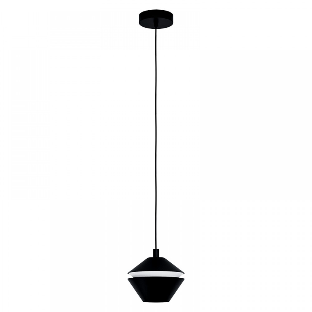 Lamparas Eglo Colgante Negro Perpigo 98681