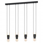 Lamparas Eglo Lampara Bitachito Negro, Laton 98858