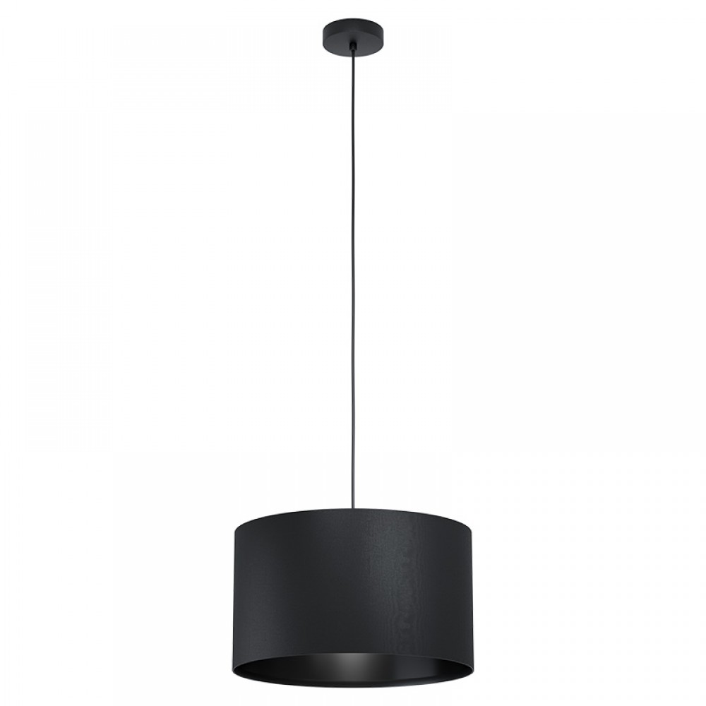 Lamparas Eglo Colgante Negro Maserlo 1 99042
