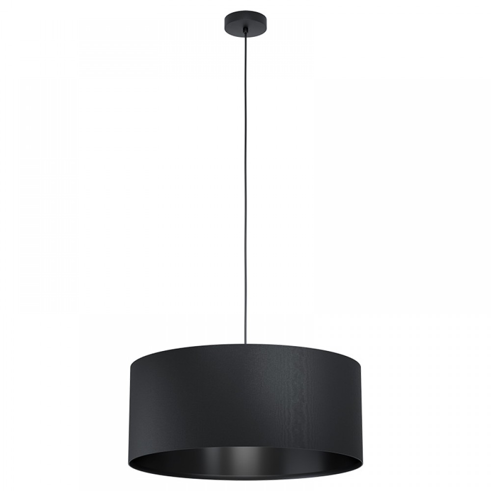 Lamparas Eglo Colgante Negro Maserlo 1 99043
