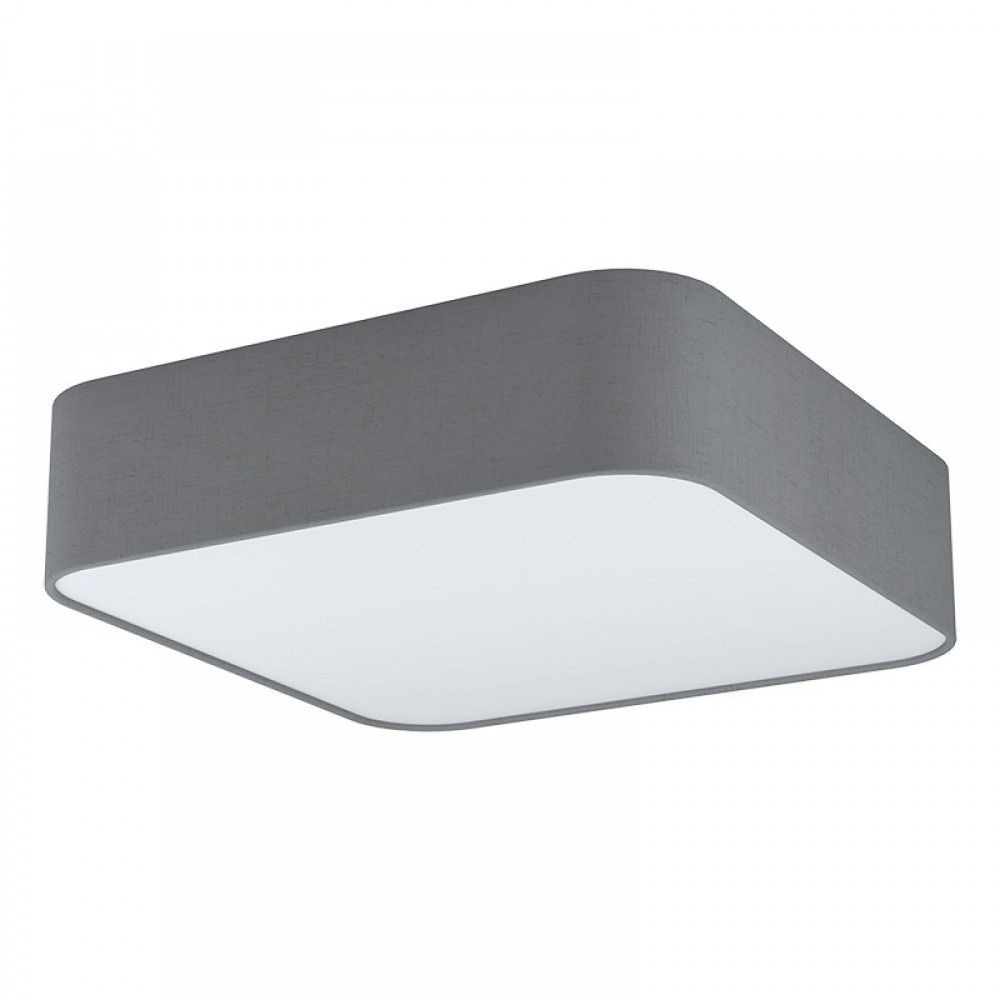 Lamparas Eglo Plafon Tela Gris Pasteri Square 99092