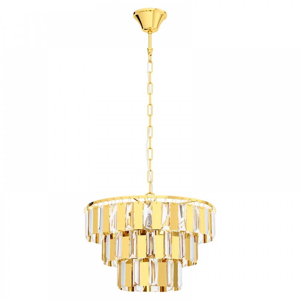 Lamparas Eglo Colgante Cristal Oro Erseka 99098